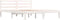 vidaXL - Bedframe - massief - grenenhout - wit - 150x200 - cm
