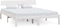 vidaXL - Bedframe - massief - grenenhout - wit - 150x200 - cm
