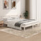 vidaXL - Bedframe - massief - grenenhout - wit - 150x200 - cm