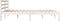 vidaXL - Bedframe - massief - grenenhout - wit - 150x200 - cm