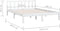 vidaXL - Bedframe - massief - grenenhout - wit - 150x200 - cm