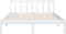vidaXL - Bedframe - massief - grenenhout - wit - 150x200 - cm