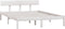 vidaXL - Bedframe - massief - grenenhout - wit - 150x200 - cm