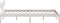 vidaXL - Bedframe - massief - grenenhout - wit - 150x200 - cm