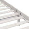 vidaXL - Bedframe - massief - grenenhout - wit - 150x200 - cm