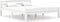 vidaXL - Bedframe - massief - grenenhout - wit - 160x200 - cm
