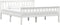 vidaXL - Bedframe - massief - grenenhout - wit - 160x200 - cm