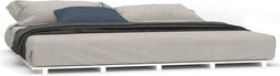 vidaXL - Bedframe - massief - grenenhout - wit - 160x200 - cm