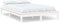 vidaXL - Bedframe - massief - grenenhout - wit - 160x200 - cm