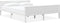 vidaXL - Bedframe - massief - grenenhout - wit - 160x200 - cm