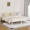 vidaXL - Bedframe - massief - grenenhout - wit - 160x200 - cm