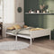 vidaXL - Bedframe - massief - grenenhout - wit - 160x200 - cm