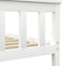 vidaXL - Bedframe - massief - grenenhout - wit - 160x200 - cm