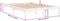 vidaXL - Bedframe - massief - grenenhout - wit - 160x200 - cm