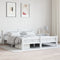 vidaXL - Bedframe - massief - grenenhout - wit - 160x200 - cm