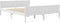 vidaXL - Bedframe - massief - grenenhout - wit - 160x200 - cm