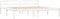 vidaXL - Bedframe - massief - grenenhout - wit - 160x200 - cm