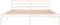vidaXL - Bedframe - massief - grenenhout - wit - 160x200 - cm