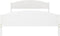 vidaXL - Bedframe - massief - grenenhout - wit - 160x200 - cm