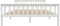 vidaXL - Bedframe - massief - grenenhout - wit - 160x200 - cm