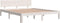 vidaXL - Bedframe - massief - grenenhout - wit - 160x200 - cm