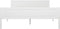 vidaXL - Bedframe - massief - grenenhout - wit - 160x200 - cm