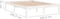 vidaXL - Bedframe - massief - grenenhout - wit - 160x200 - cm