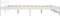vidaXL - Bedframe - massief - grenenhout - wit - 160x200 - cm