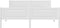 vidaXL - Bedframe - massief - grenenhout - wit - 160x200 - cm