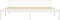 vidaXL - Bedframe - massief - grenenhout - wit - 160x200 - cm