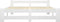 vidaXL - Bedframe - massief - grenenhout - wit - 160x200 - cm