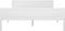 vidaXL - Bedframe - massief - grenenhout - wit - 160x200 - cm