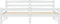 vidaXL - Bedframe - massief - grenenhout - wit - 160x200 - cm