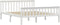vidaXL - Bedframe - massief - grenenhout - wit - 160x200 - cm