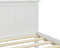 vidaXL - Bedframe - massief - grenenhout - wit - 160x200 - cm