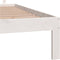 vidaXL - Bedframe - massief - grenenhout - wit - 160x200 - cm