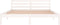 vidaXL - Bedframe - massief - grenenhout - wit - 160x200 - cm