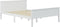 vidaXL - Bedframe - massief - grenenhout - wit - 160x200 - cm