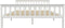 vidaXL - Bedframe - massief - grenenhout - wit - 160x200 - cm