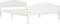 vidaXL - Bedframe - massief - grenenhout - wit - 160x200 - cm