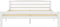 vidaXL - Bedframe - massief - grenenhout - wit - 160x200 - cm