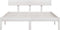 vidaXL - Bedframe - massief - grenenhout - wit - 160x200 - cm