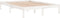 vidaXL - Bedframe - massief - grenenhout - wit - 160x200 - cm