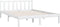 vidaXL - Bedframe - massief - grenenhout - wit - 160x200 - cm