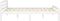 vidaXL - Bedframe - massief - grenenhout - wit - 160x200 - cm