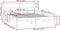 vidaXL - Bedframe - massief - grenenhout - wit - 160x200 - cm