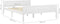 vidaXL - Bedframe - massief - grenenhout - wit - 160x200 - cm