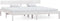 vidaXL - Bedframe - massief - grenenhout - wit - 180x200 - cm