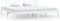 vidaXL - Bedframe - massief - grenenhout - wit - 180x200 - cm