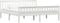 vidaXL - Bedframe - massief - grenenhout - wit - 180x200 - cm